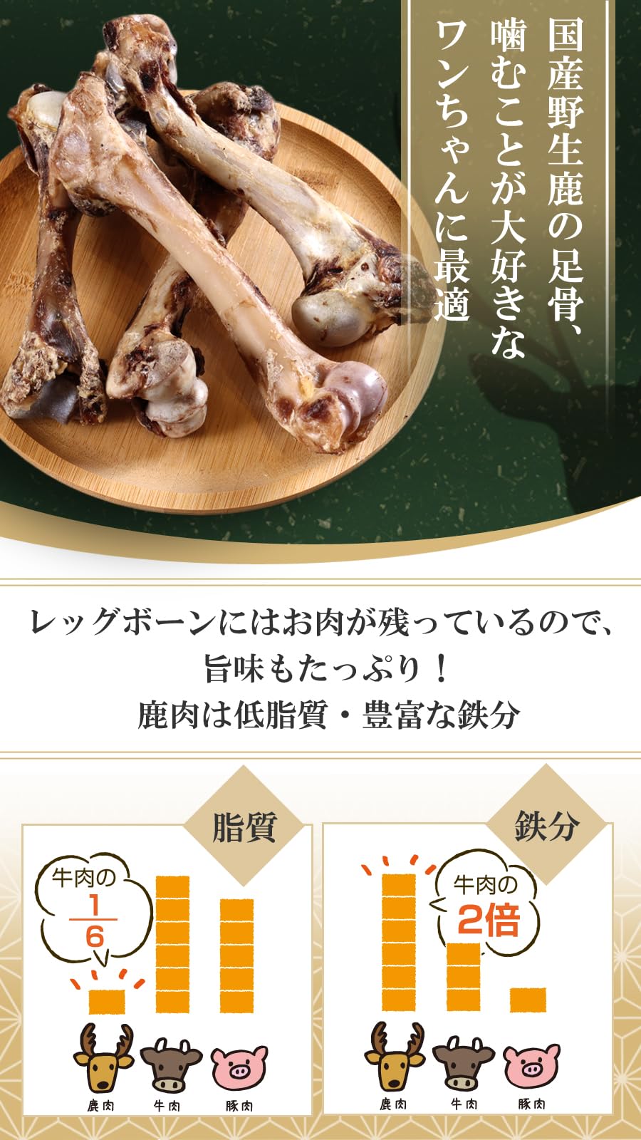 Amazon | 犬 おやつ 無添加 国産 がんこおやじのおやつ亭 国産野生鹿